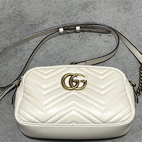 gucci バッグ 白